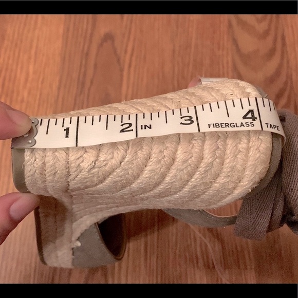 Brash Espadrille Wedges with Ankle Ties - Picture 8 of 9